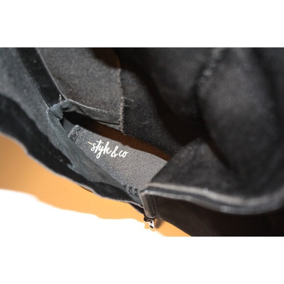 Style & Co. Riding Boots Womens sz 9.5M Kimball Suede Tall Stretch-Calf - Picture 6 of 7